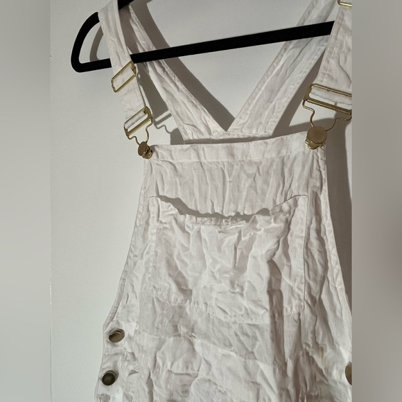 WeWoreWhat White Linen Overalls - Picture 5 of 10